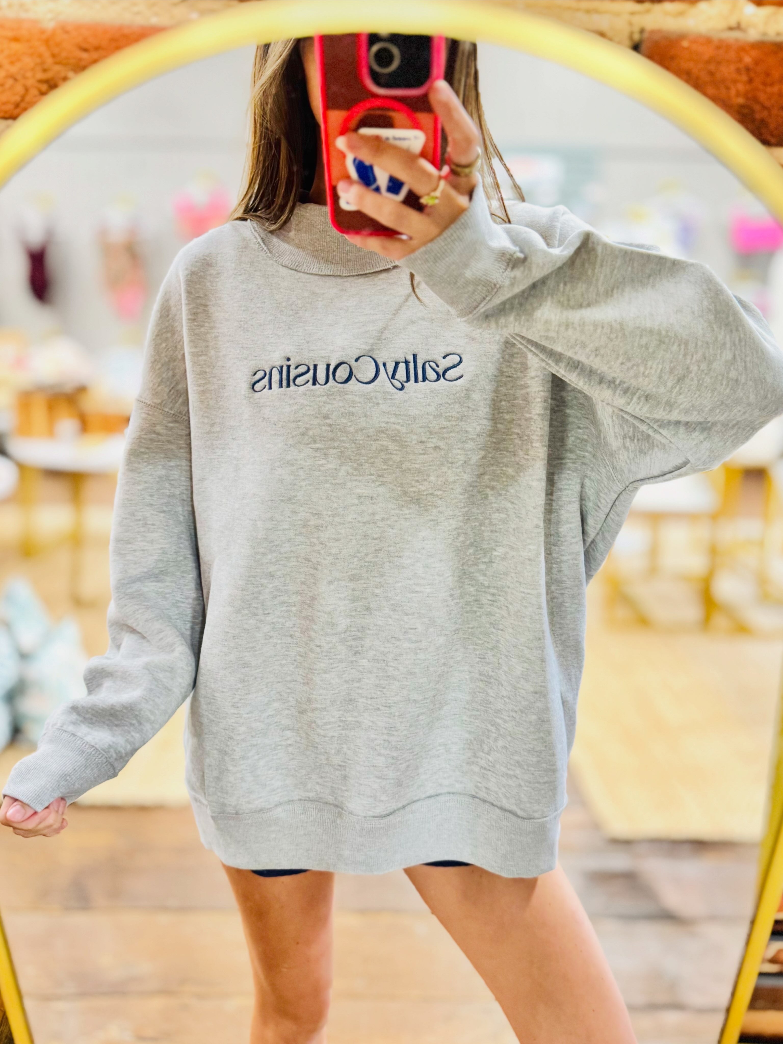 Salty Cousins Mock Sweatshirt