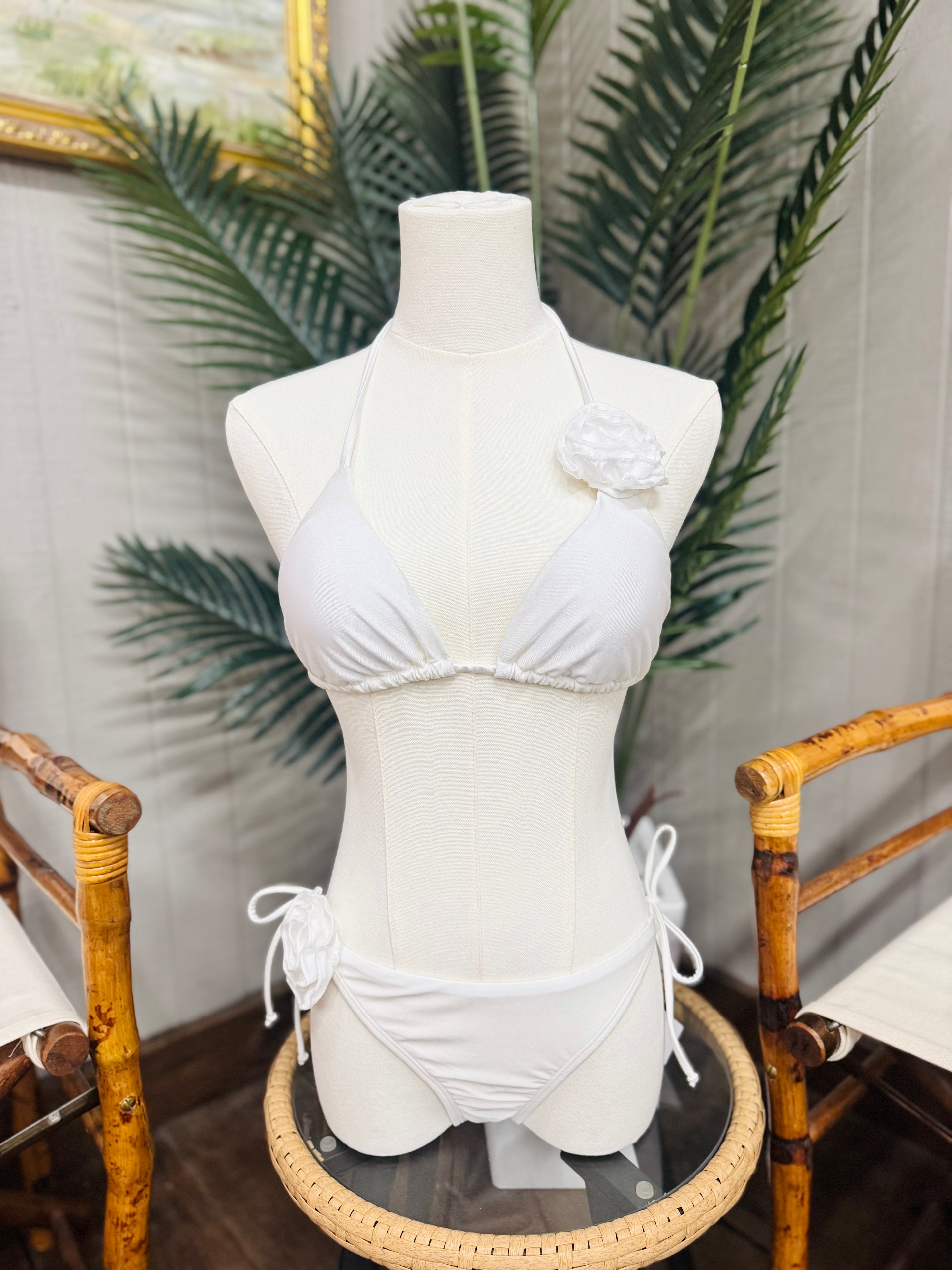 White Rose Bikini Bottom