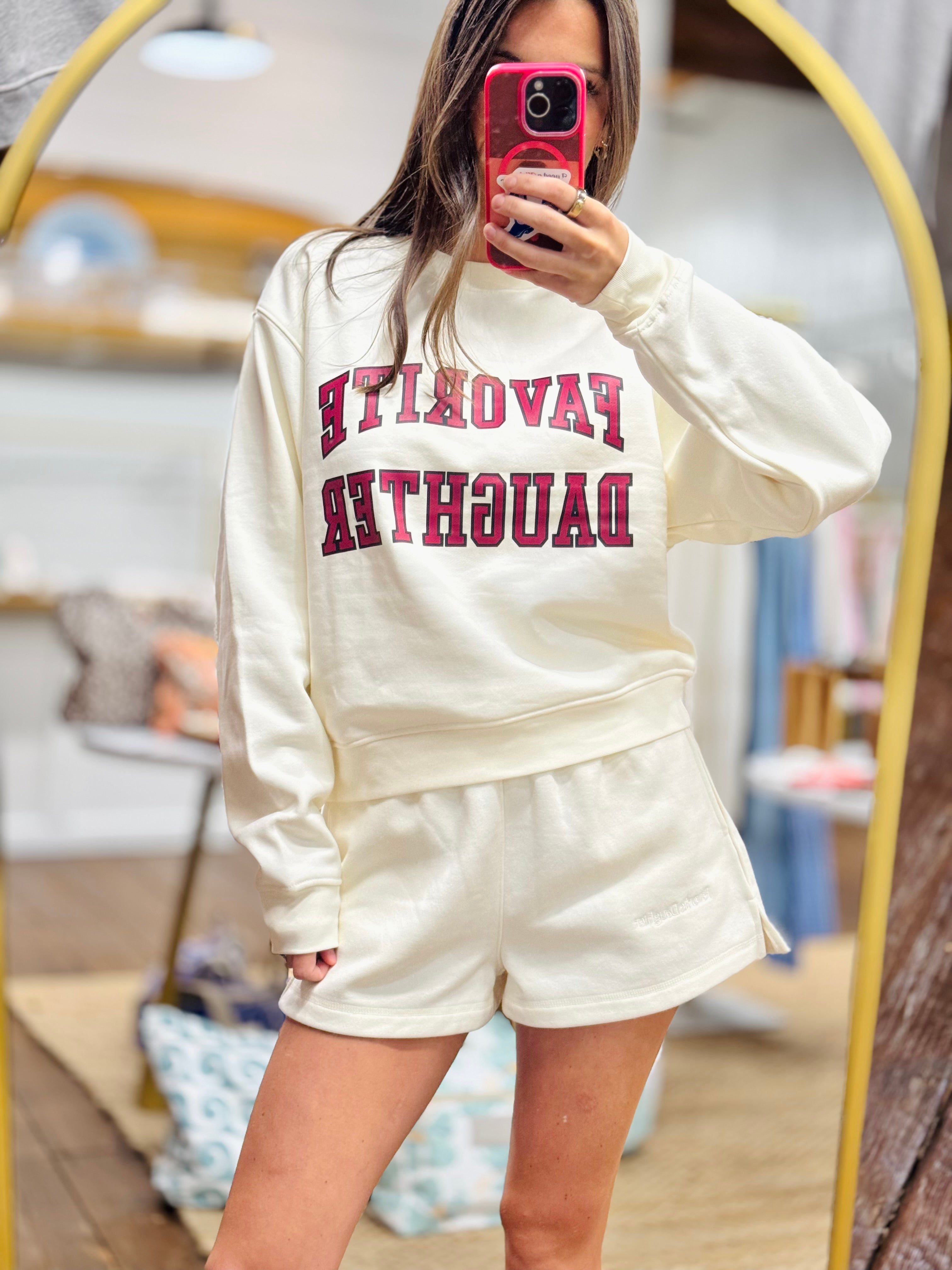 The Favorite Daughter Emblem Sweat Short