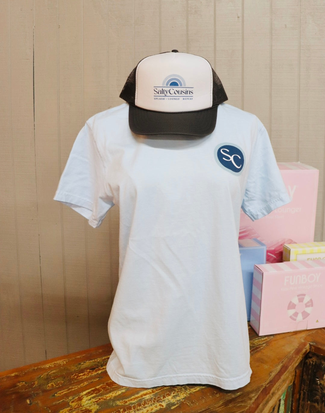 Salty Cousins Blue Tee