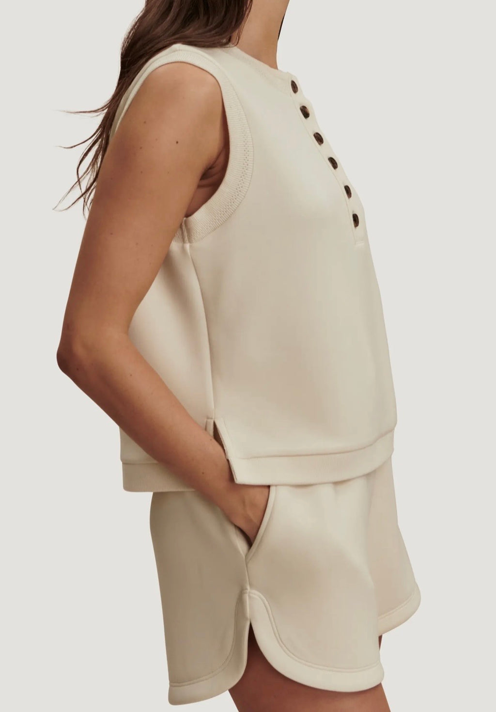 Marla Button Placket Tank