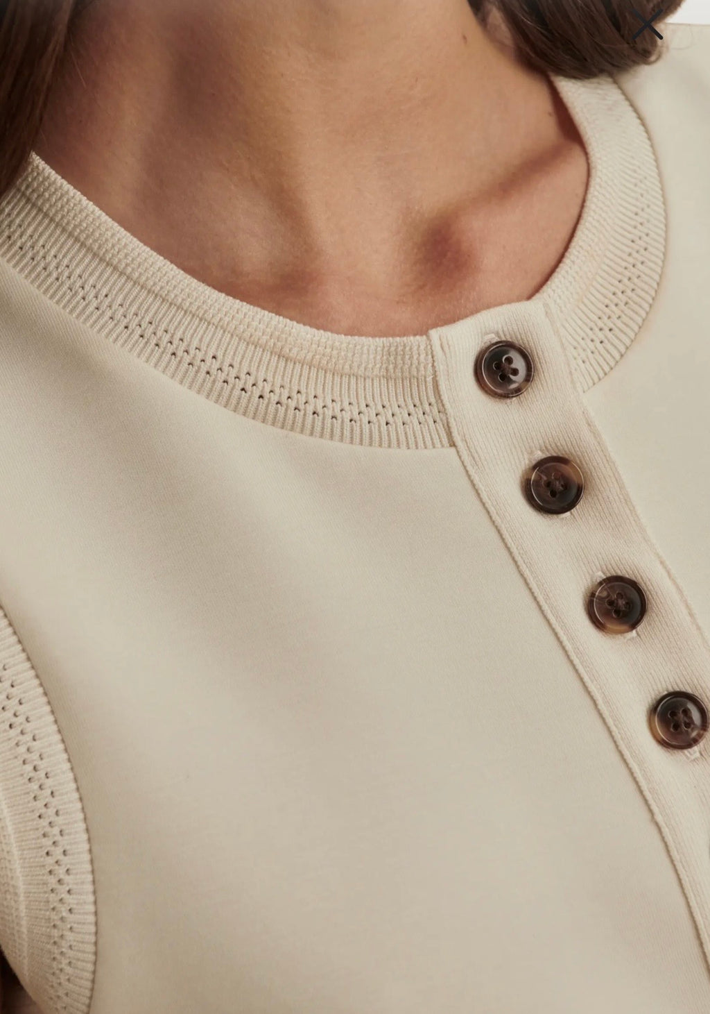 Marla Button Placket Tank