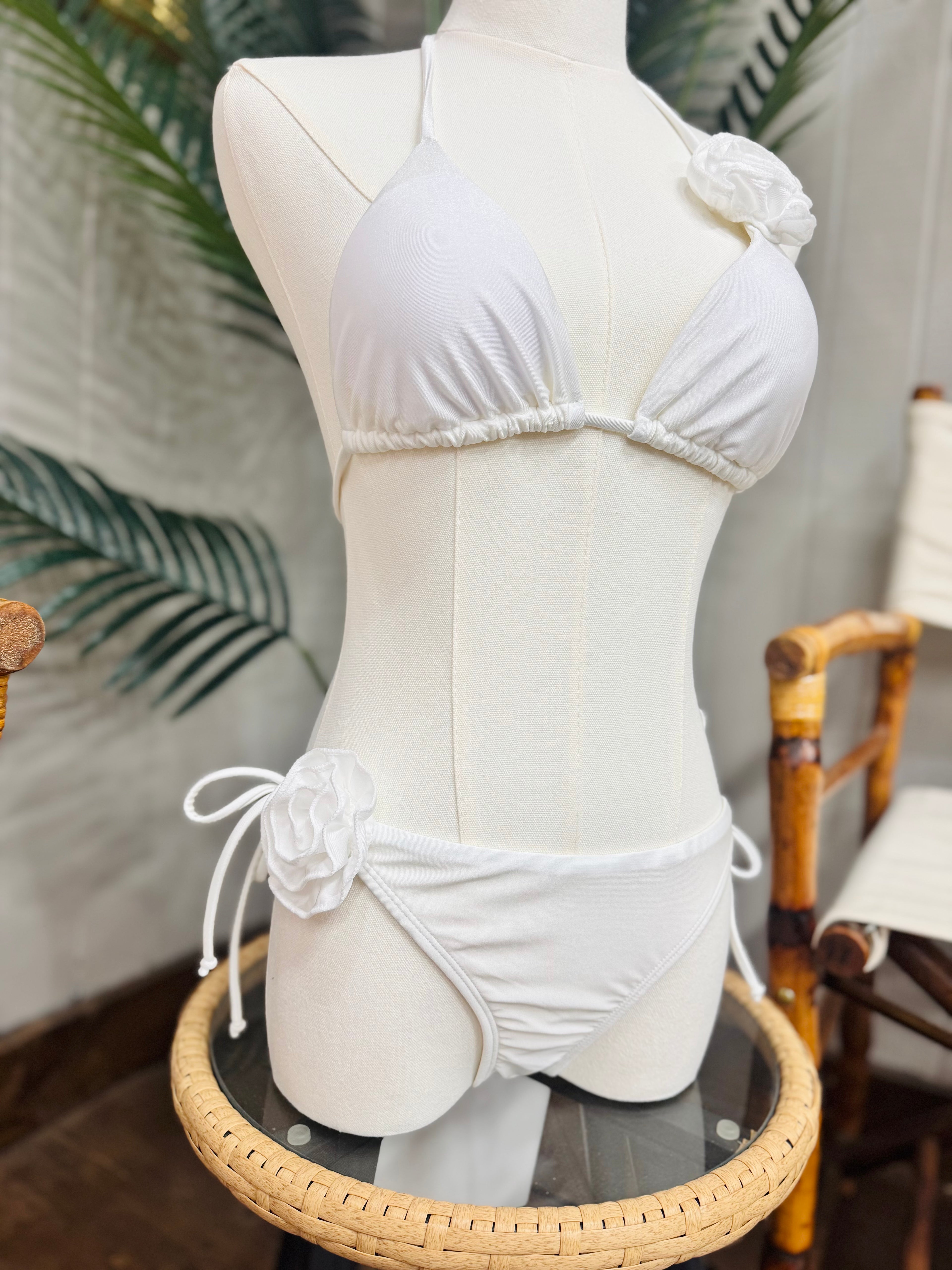 White Rose Bikini Bottom