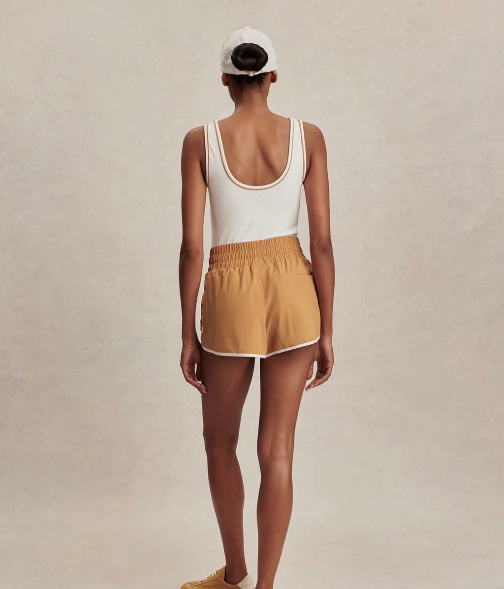 Barney Piped Tank - white/apple cinnamon