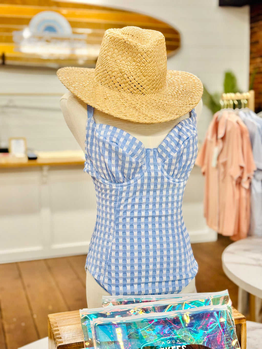 DD One piece - Cornflower Gingham