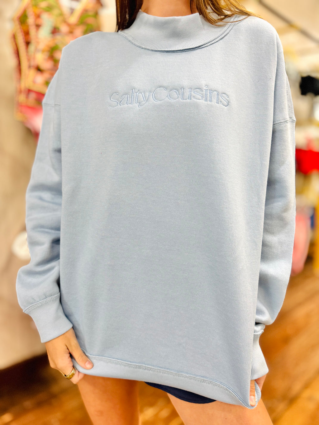 Salty Cousins Mock Sweatshirt