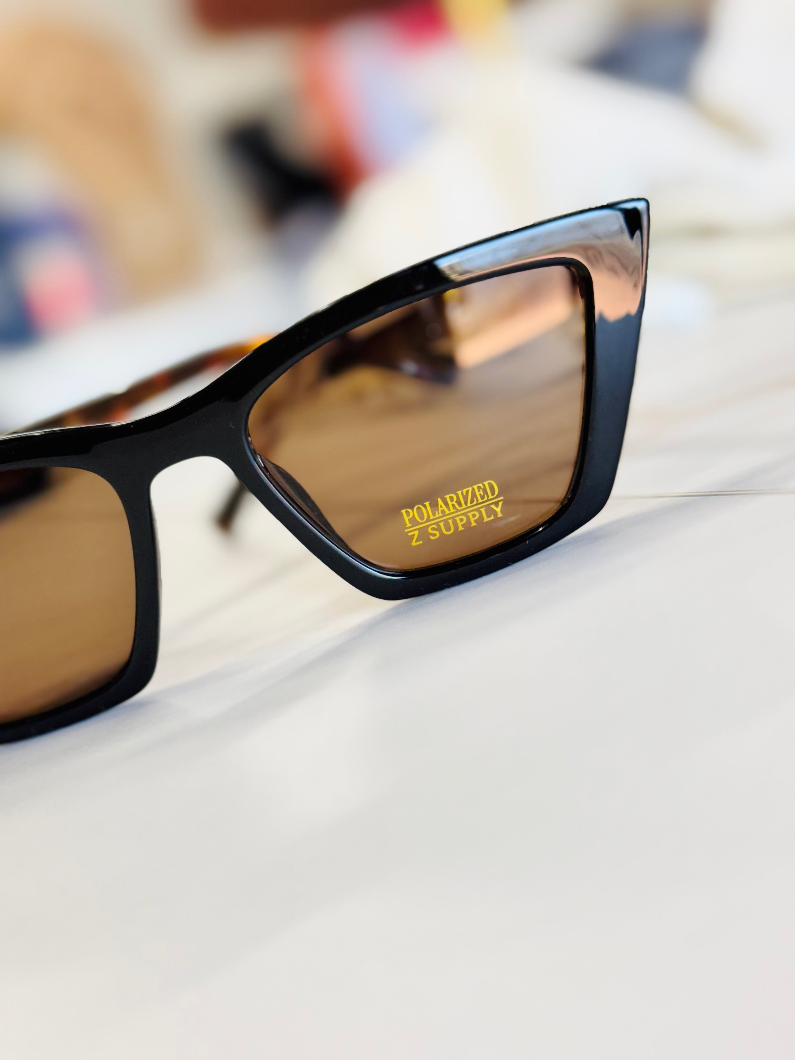 Vila Black Tort Brown Polarized