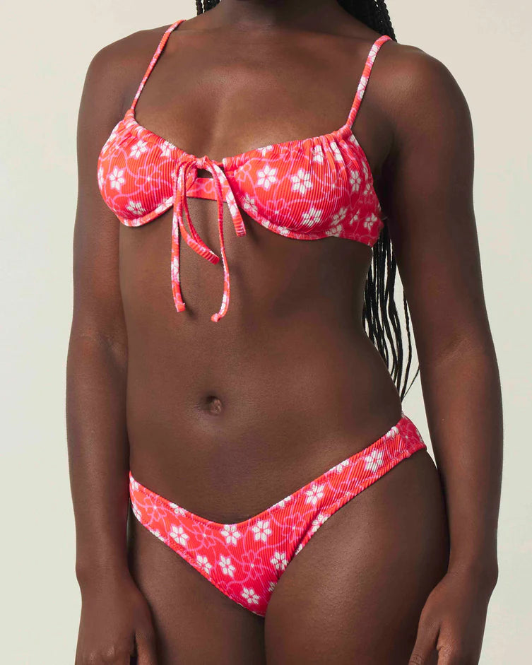 Flora Ribbed String Underwire top