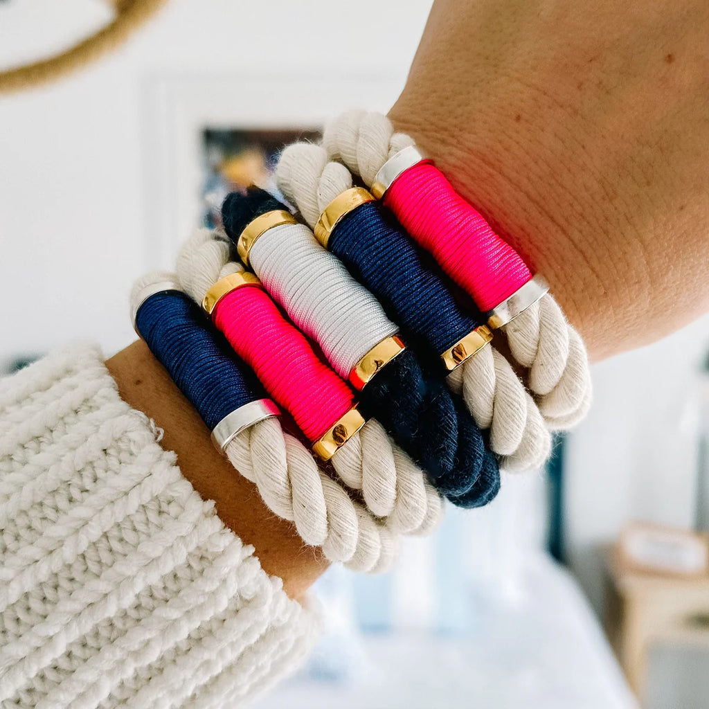 Hanover - navy/white/gold bracelet