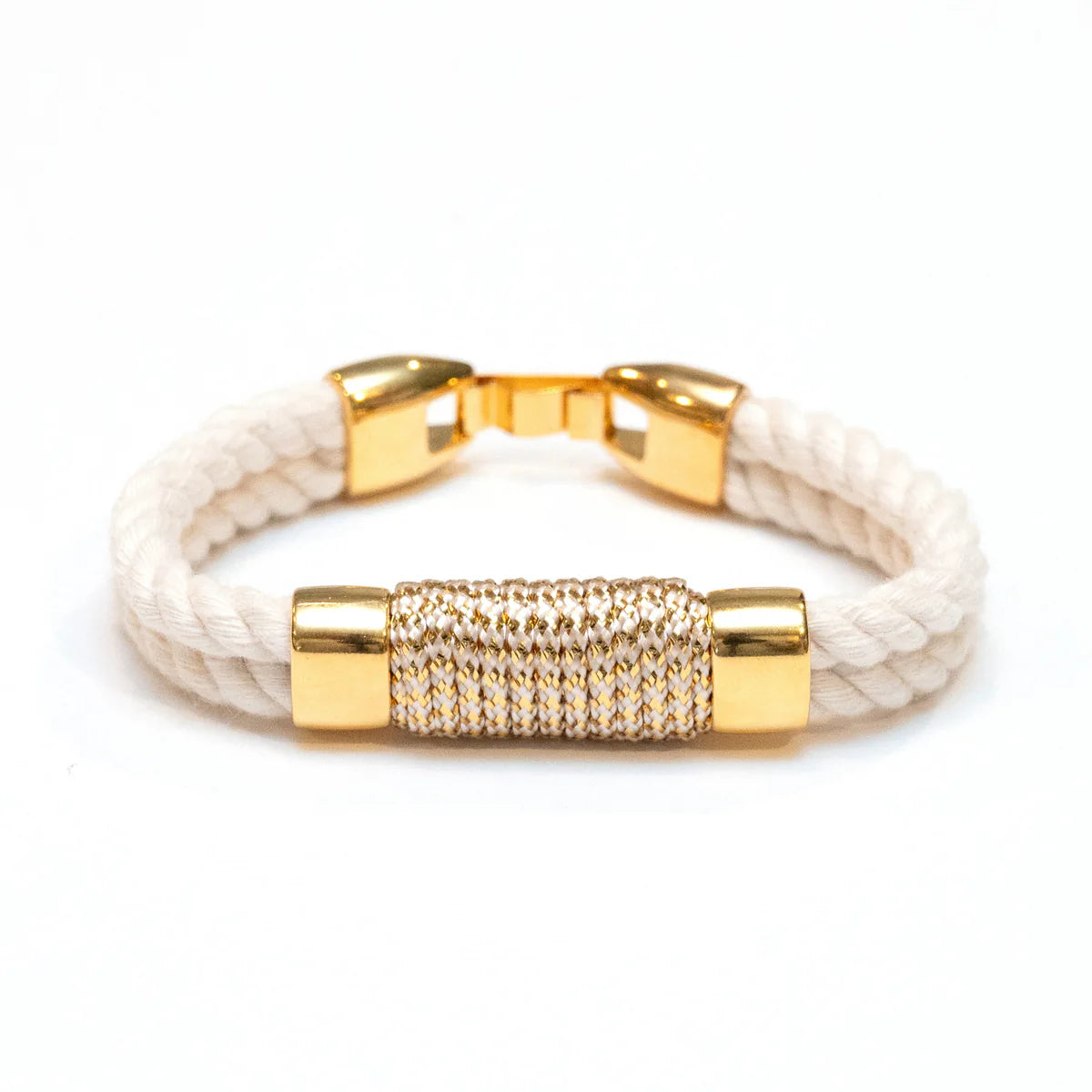 Tremont metallic gold rope bracelet