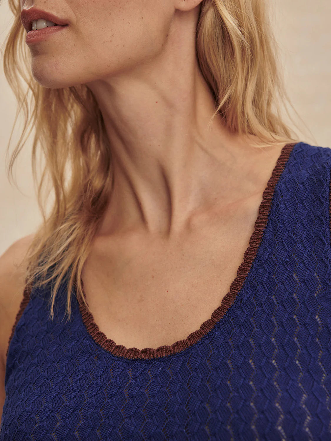 Jocey Knit top - Bright Navy