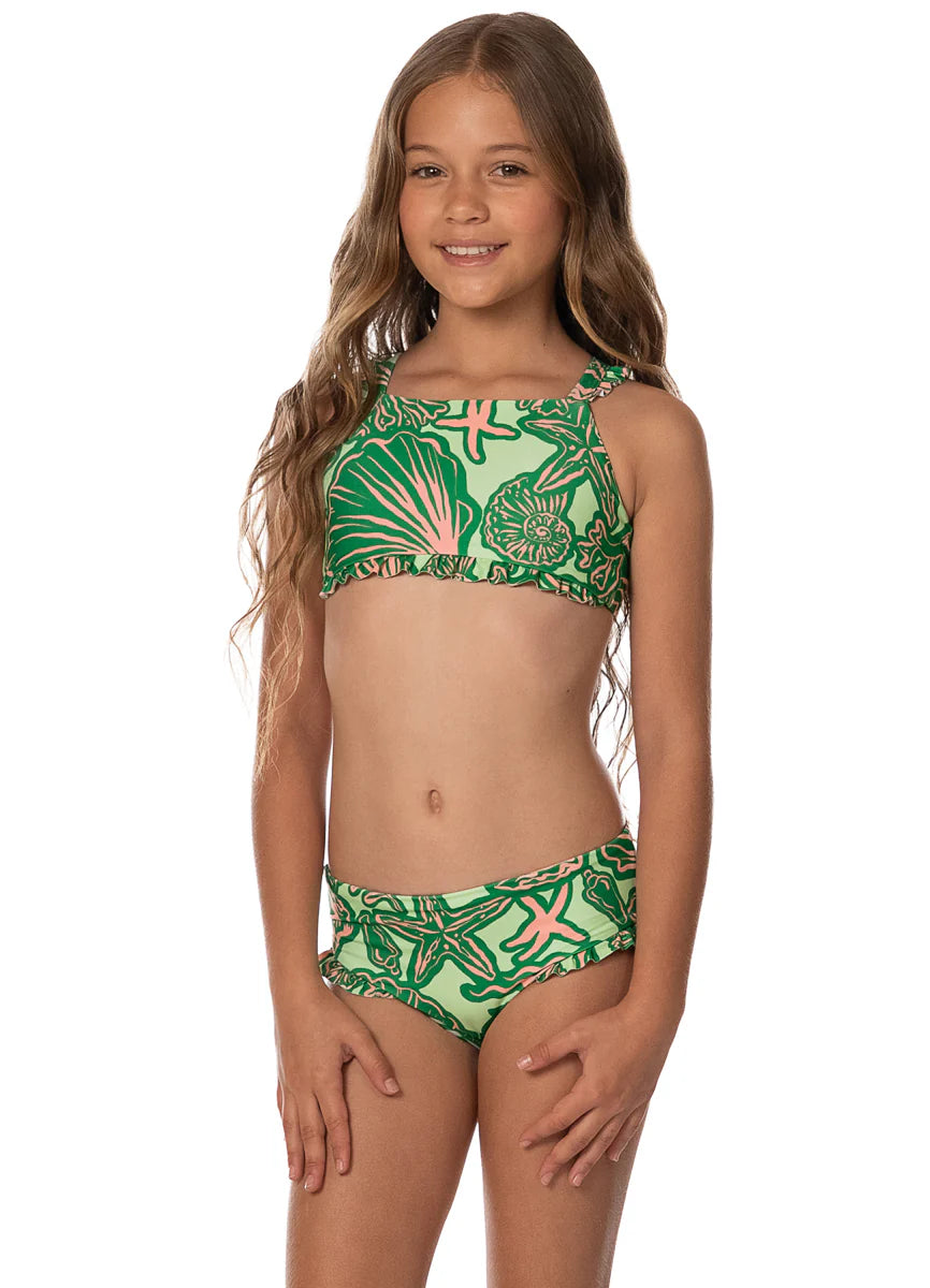 Soft Coral Breezi Girls Swim