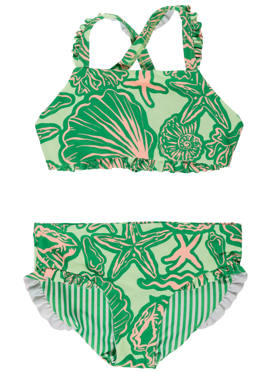 Soft Coral Breezi Girls Swim