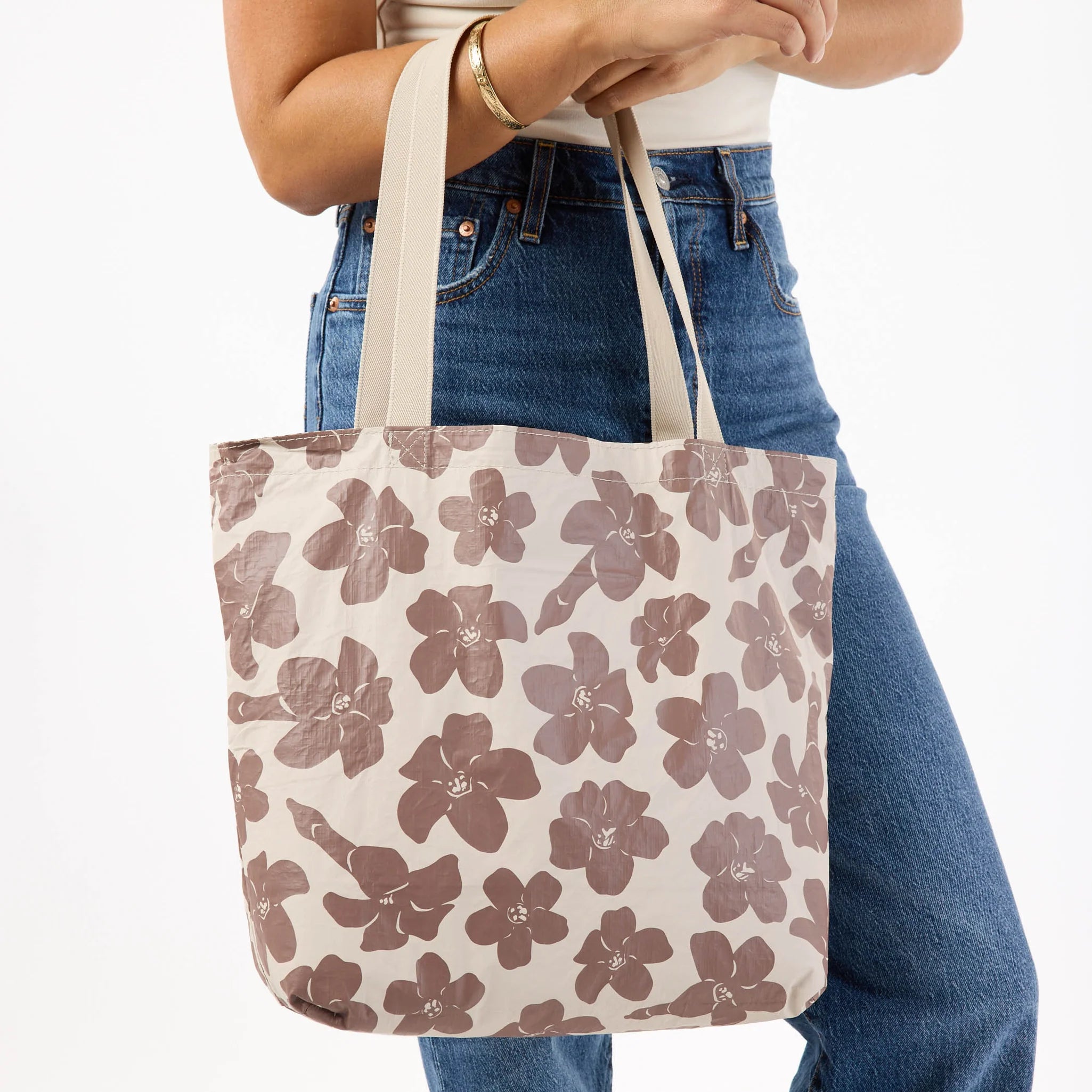 Cabana Reversible Tote Affogato/Sandstone