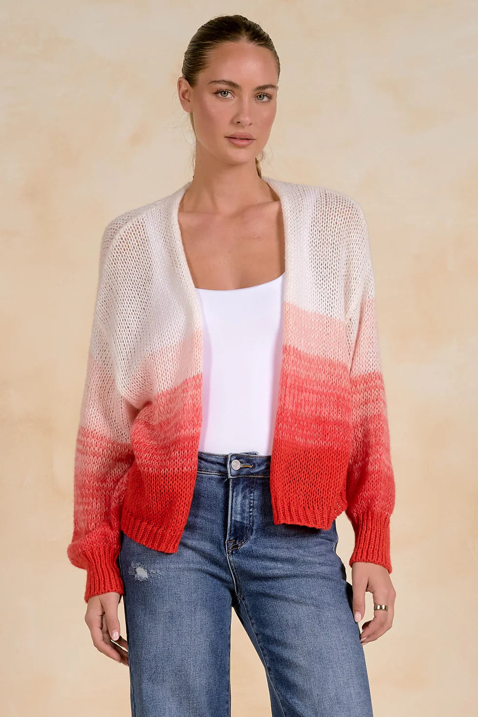 Red Ombre Minnie Cardigan