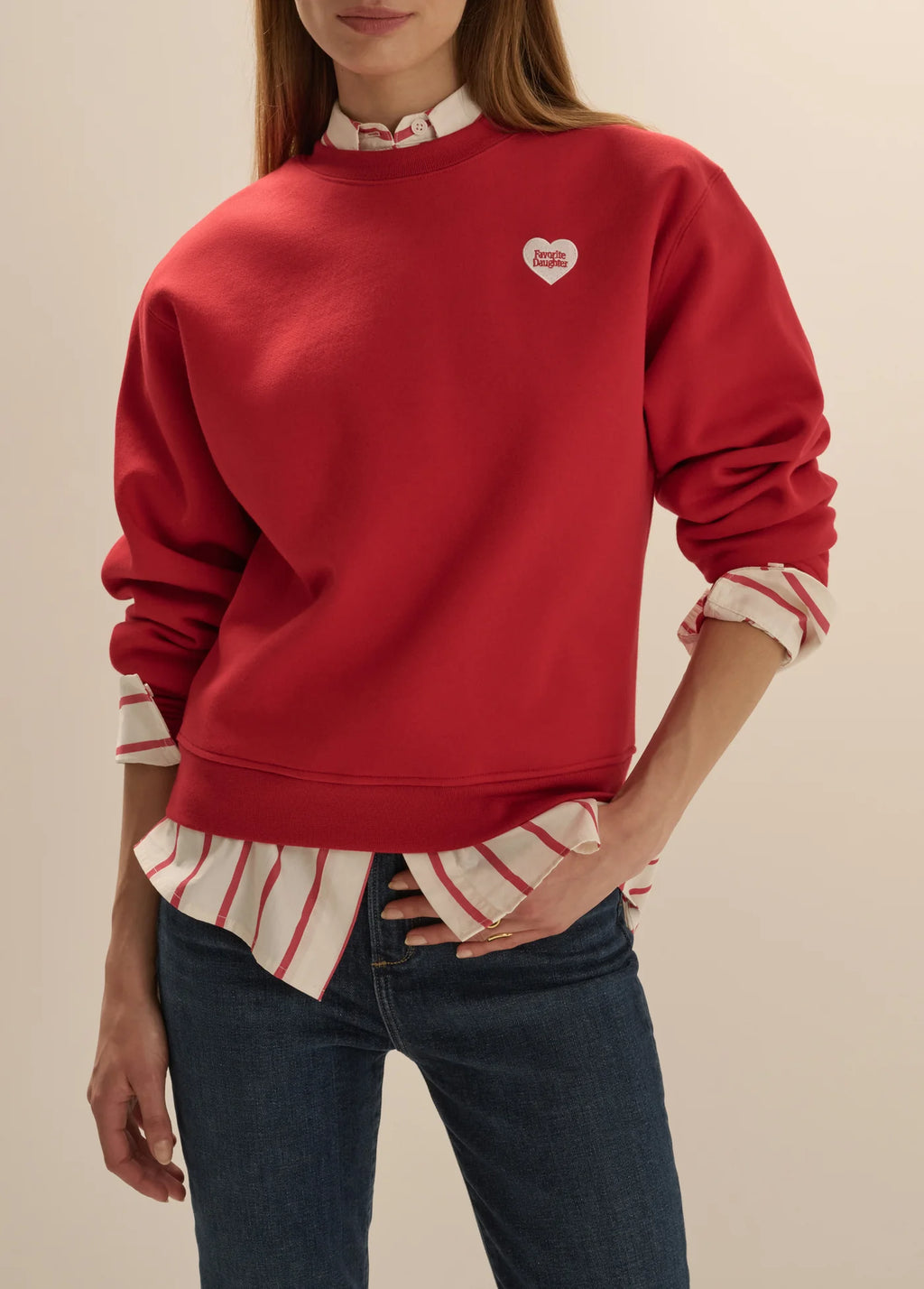 The Favorite Daughter Heart Sweatshirt