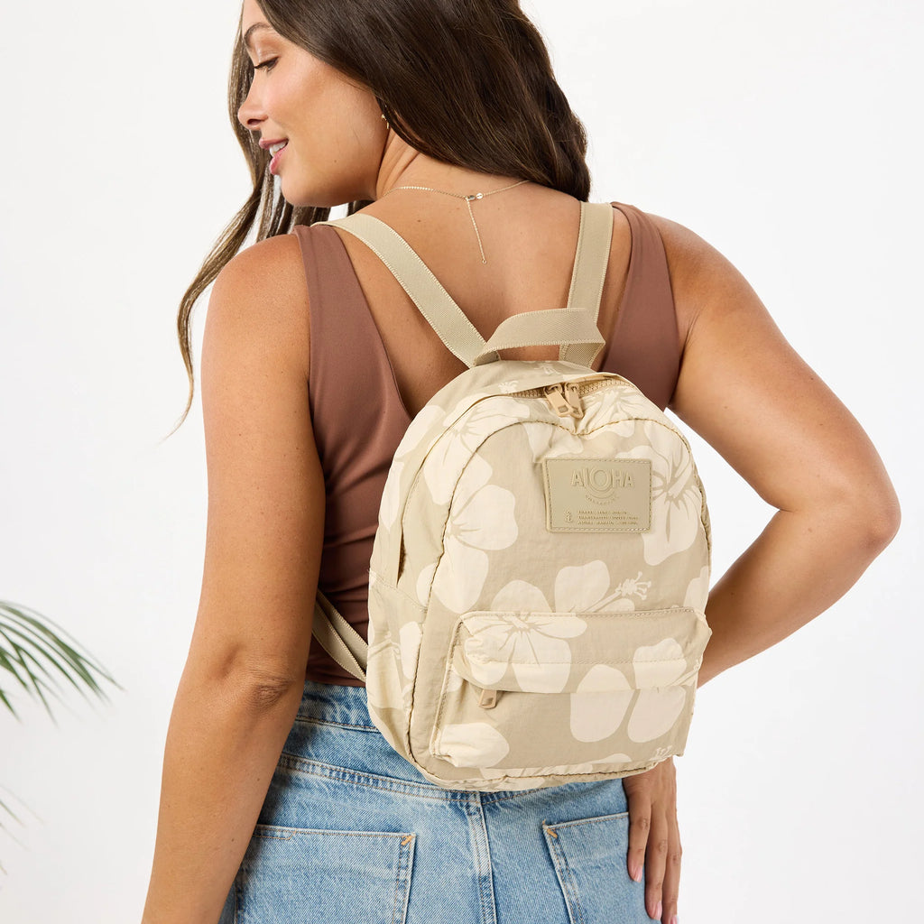Hana Hou Mini Backpack - Creme/Dune