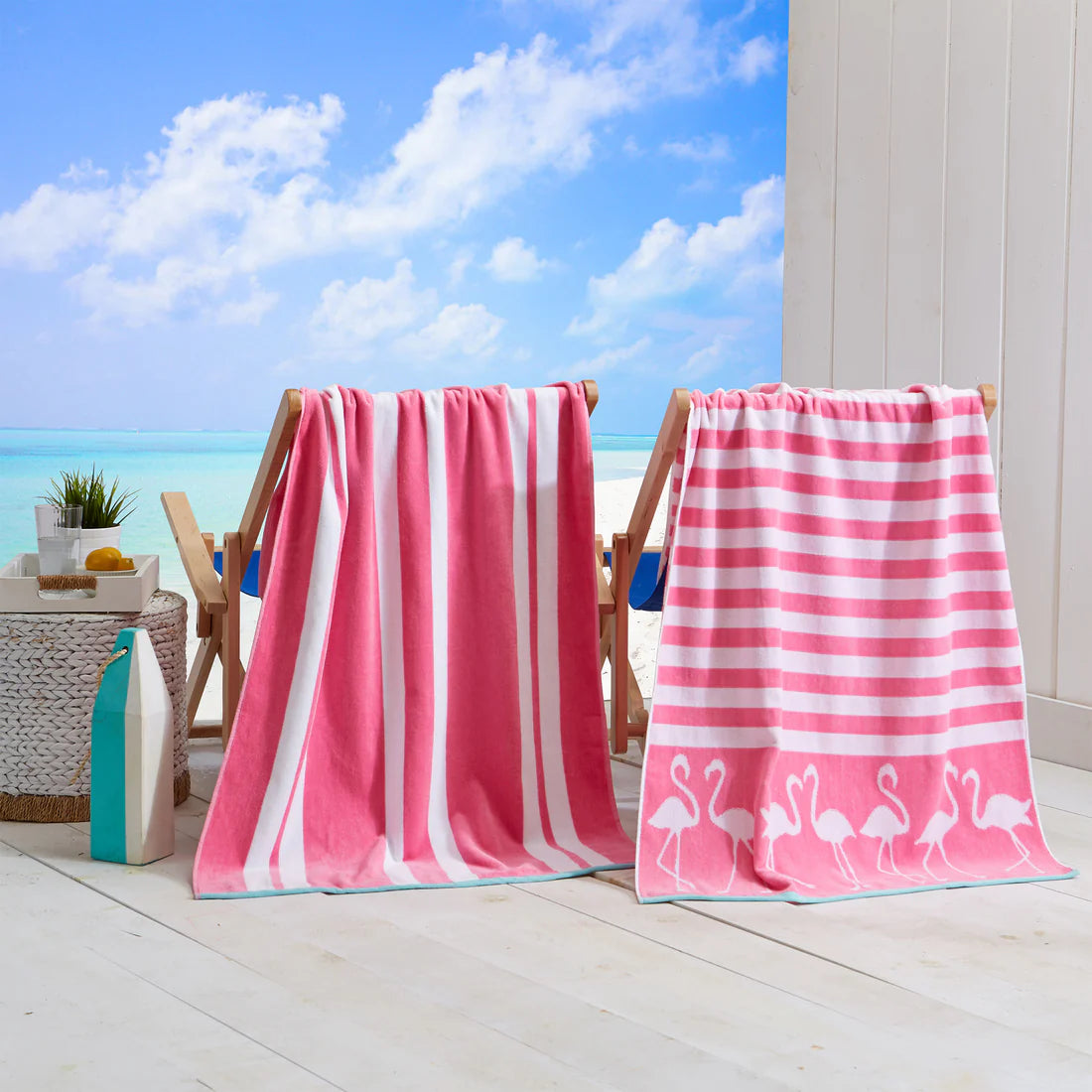 Maui Cotton Stripe Beach Towel