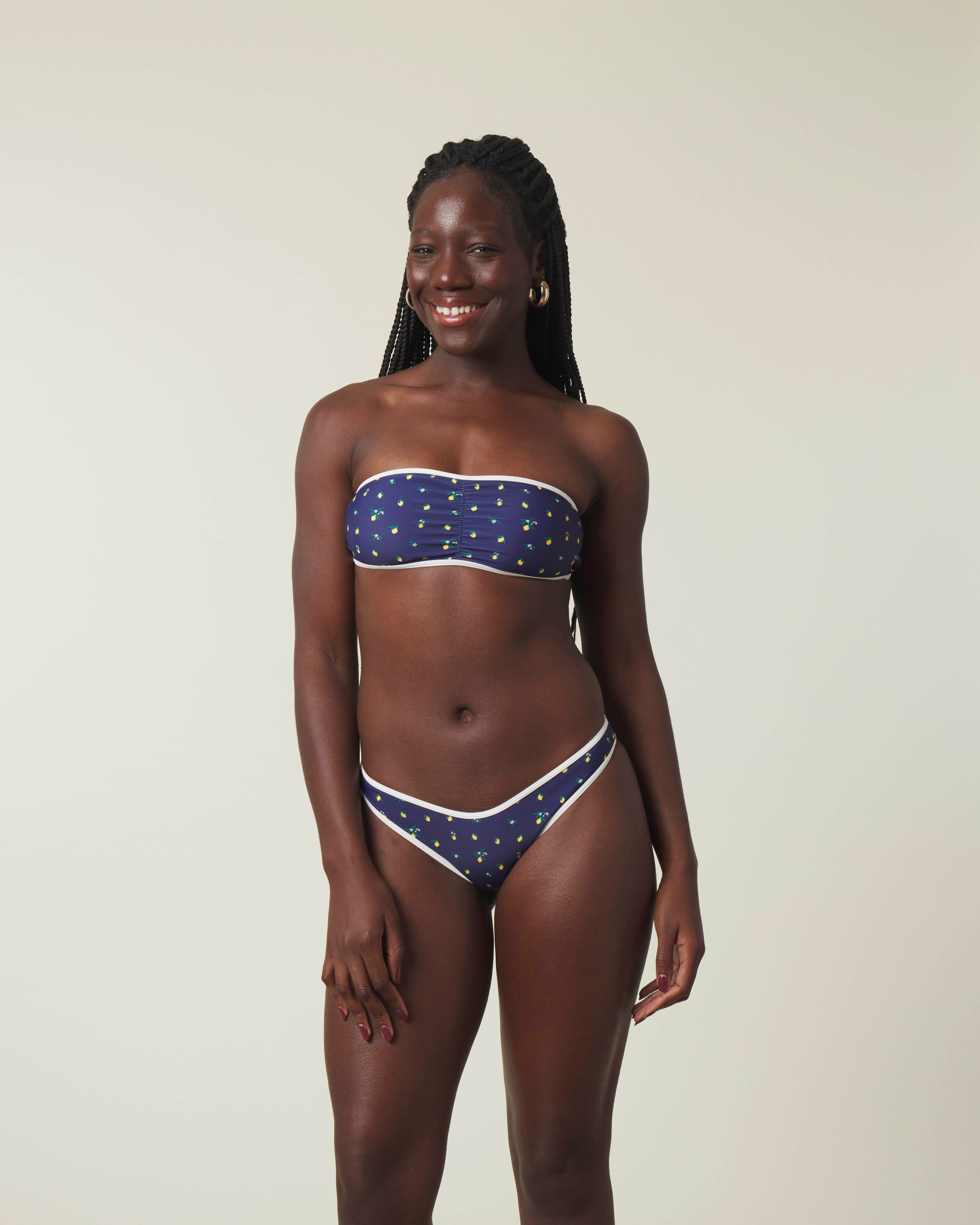 Citron Cinched Bandeau Top